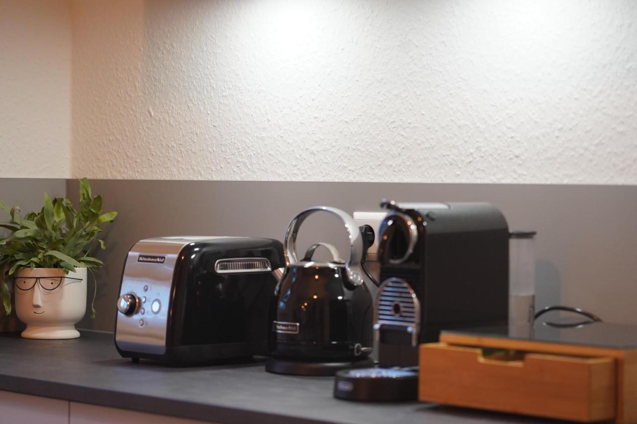 Design-Apartment I Direkt Im Zentrum I Boxspring I Nespresso I Terrasse Mit Garten I Parkplatz บาดโครซิงเงน ภายนอก รูปภาพ